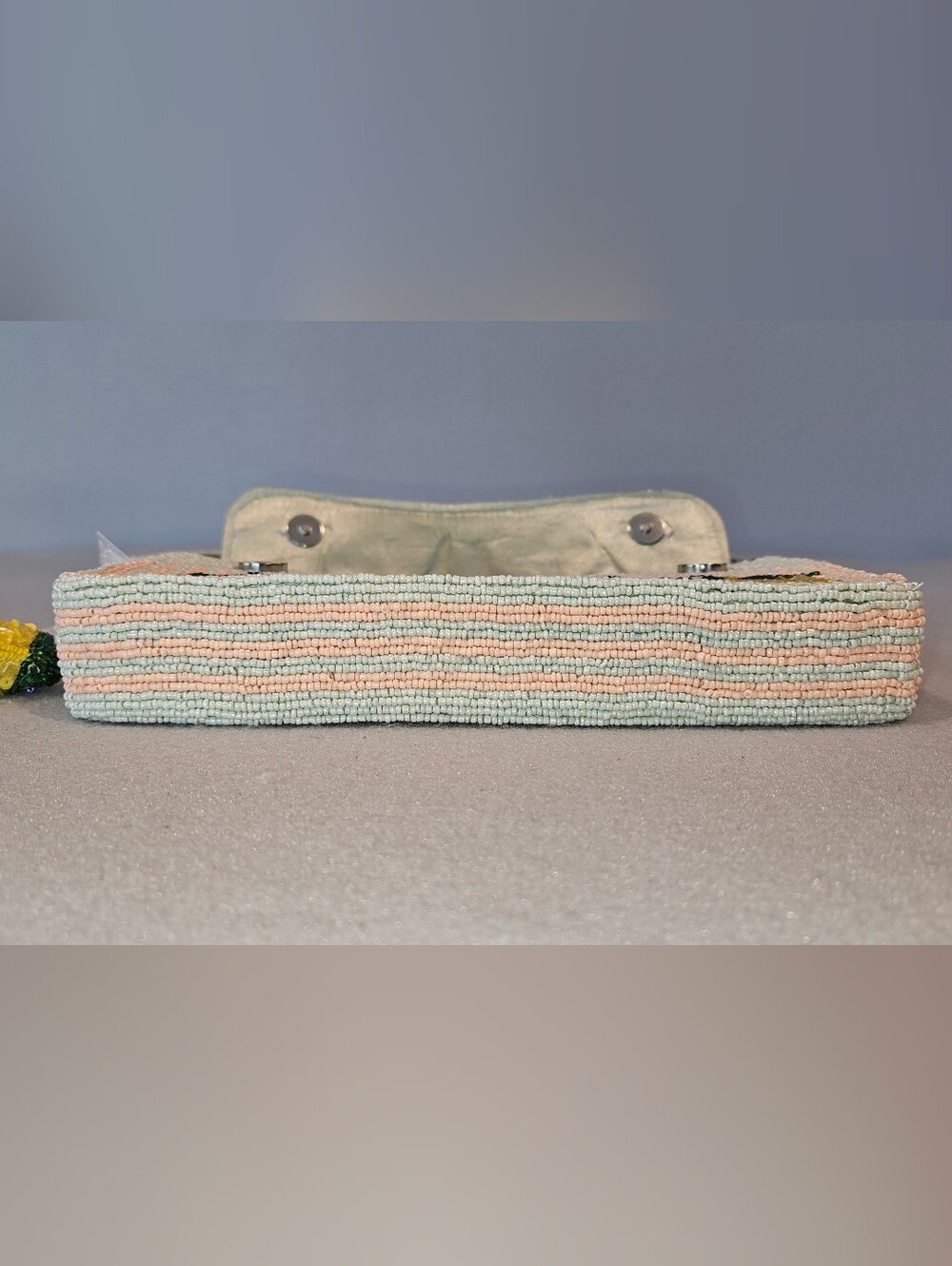 NWT Viral Beaded Lemon Shoulder Bag & Matching Lemon Charm - Cottagecore Trendy - Picture 9 of 16